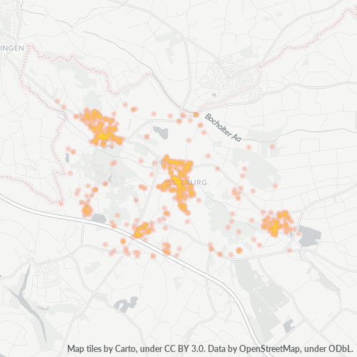 Heatmap für plz 46419