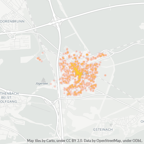 Heatmap für plz 90537