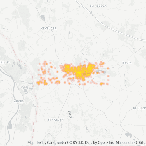 Heatmap für plz 47608