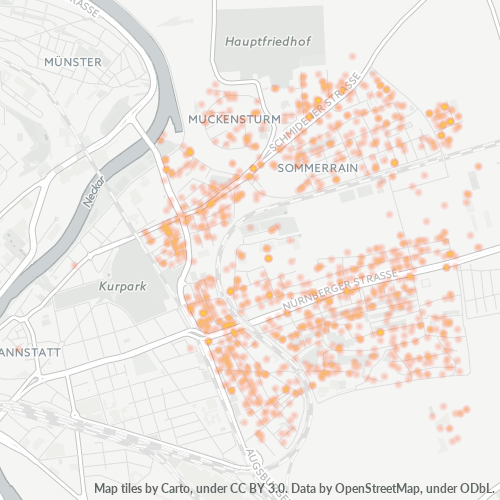 70374 Standortdichte-Heatmap