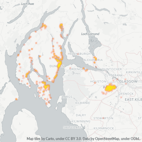 PA2 Business Density Heatmap