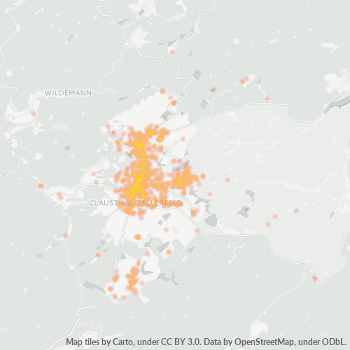 Heatmap für plz 38678
