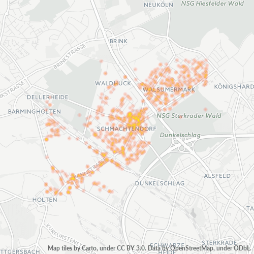 46147 Standortdichte-Heatmap