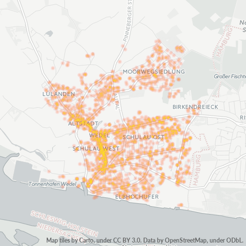 Heatmap für plz 22880