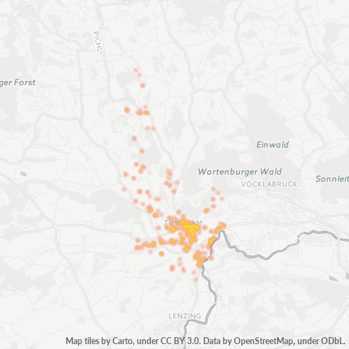 Heatmap für postleitzahl 4850