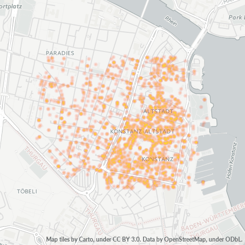Heatmap für plz 78462