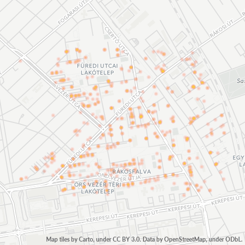 1144 Vállalati sűrűségi térkép