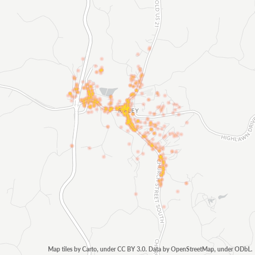 25271 Business Density Heatmap