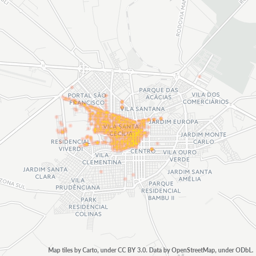 19806-000 Mapa de calor de densidad empresarial