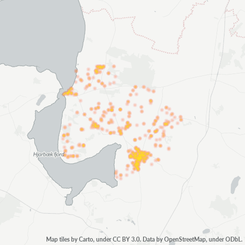 8832 Heatmap over forretningstæthed