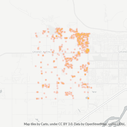 59106 Business Density Heatmap