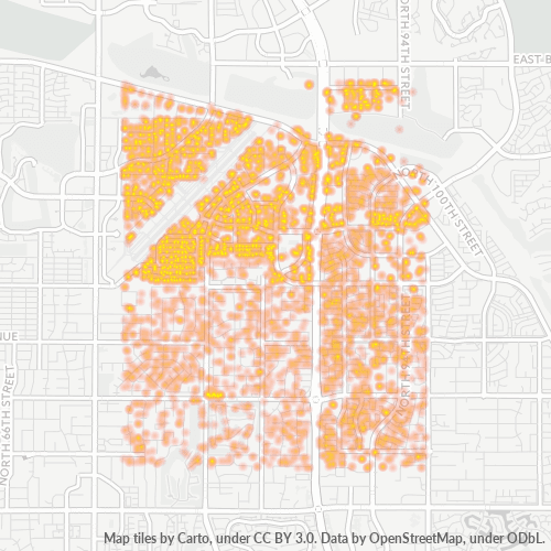 85260 Business Density Heatmap