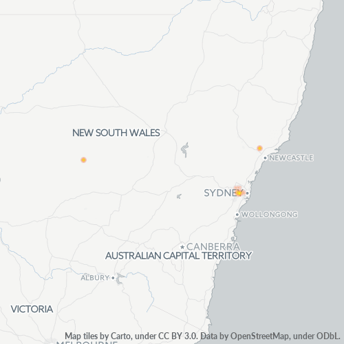 2163 Business Density Heatmap