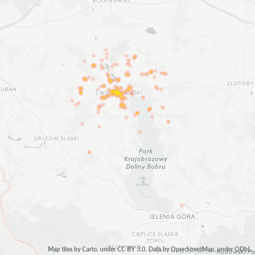 59-600 Mapa intensywności działalności gospodarczej