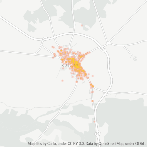40200 Mapa de calor de densidad empresarial