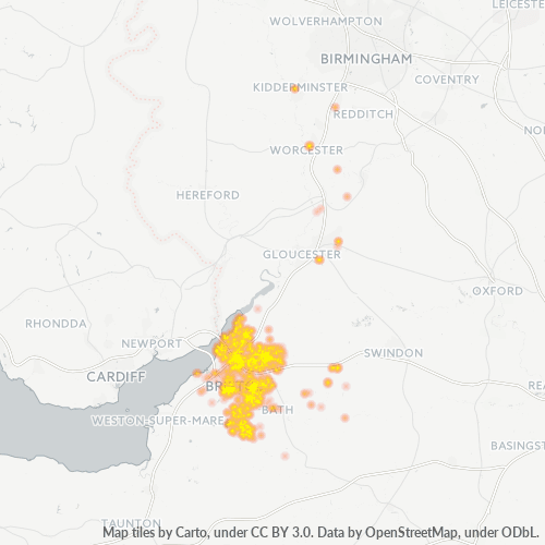 BS3 Business Density Heatmap