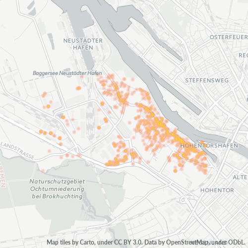 28197 Standortdichte-Heatmap