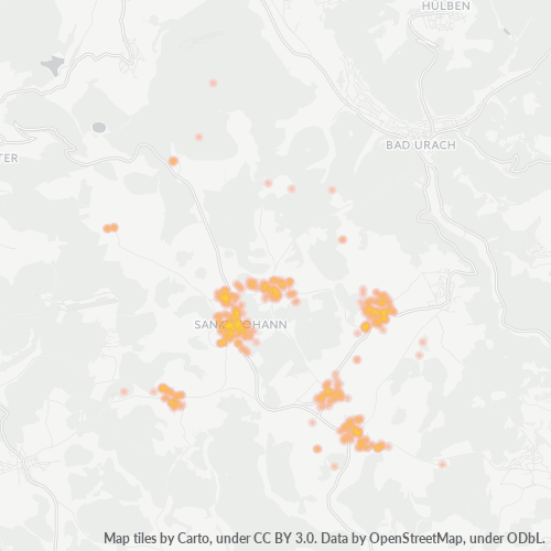 Heatmap für plz 72813