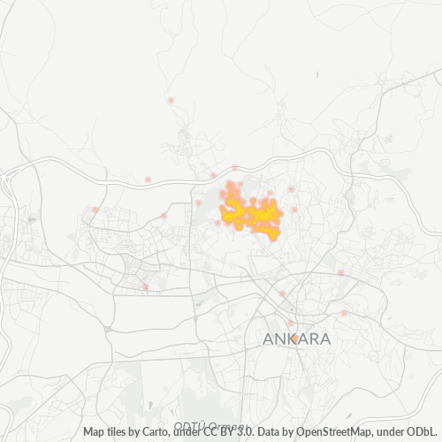 posta kodu 06220 için yoğunluk haritası
