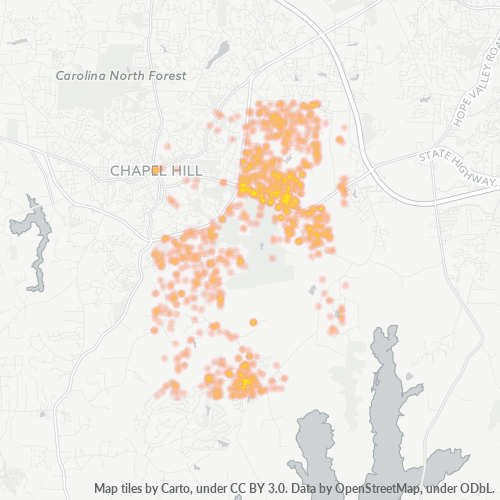 27517 Business Density Heatmap