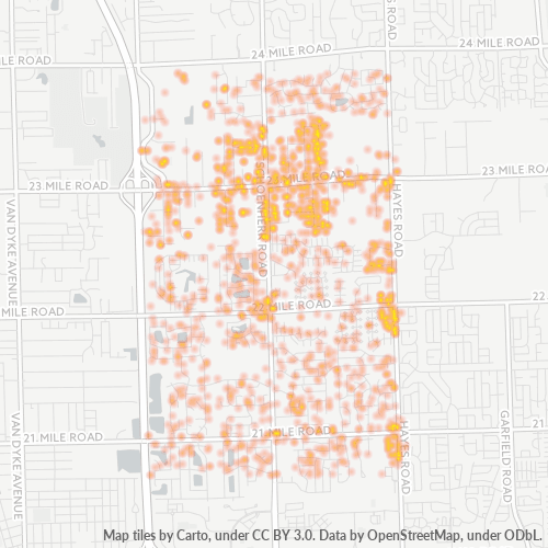48315 Business Density Heatmap