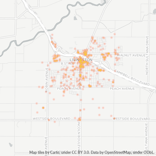 95334 Business Density Heatmap
