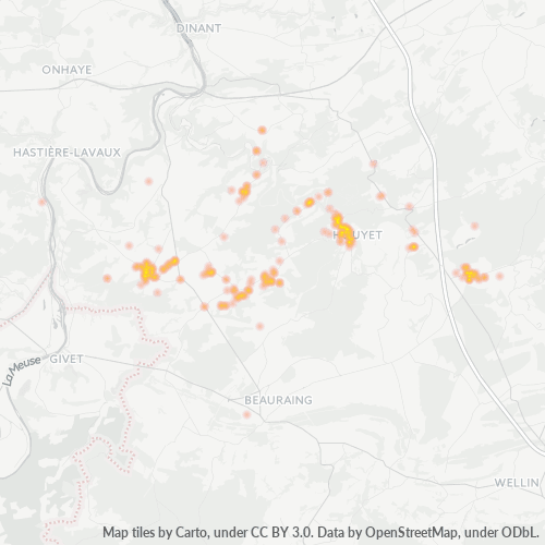 Heatmap voor postcode 5560