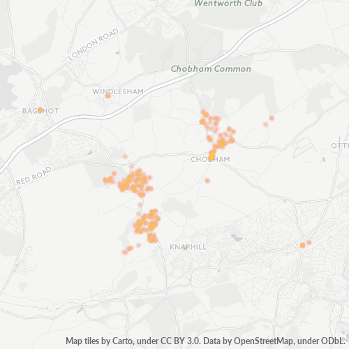 GU24 Business Density Heatmap