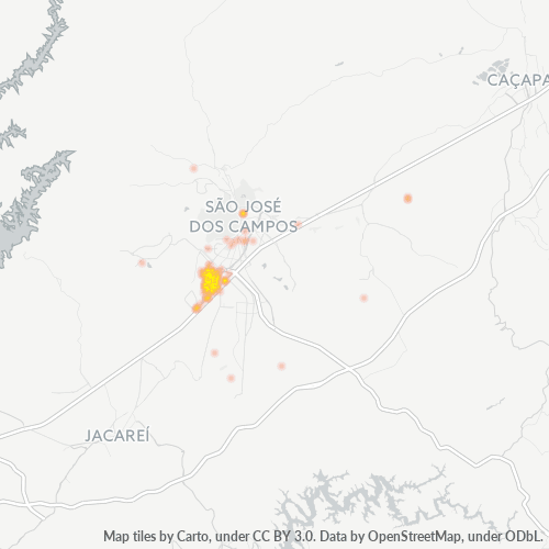 12246-000 Mapa de calor de densidad empresarial