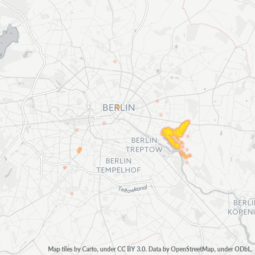 Heatmap für plz 10317