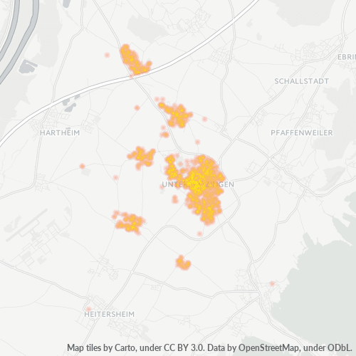 Heatmap für plz 79189