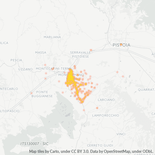 Mappa di calore per cap 51015