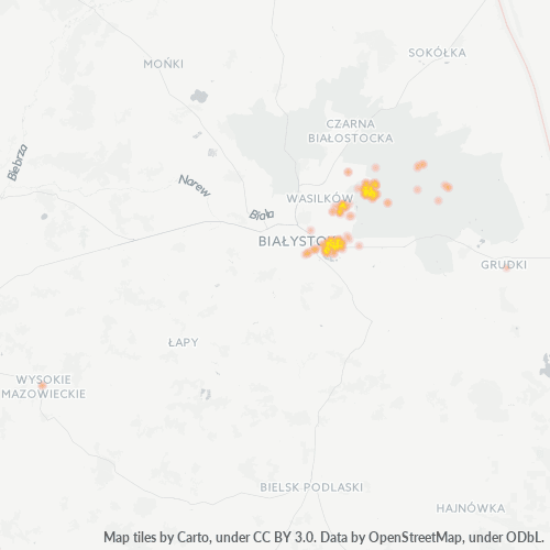 16-030 Mapa intensywności działalności gospodarczej