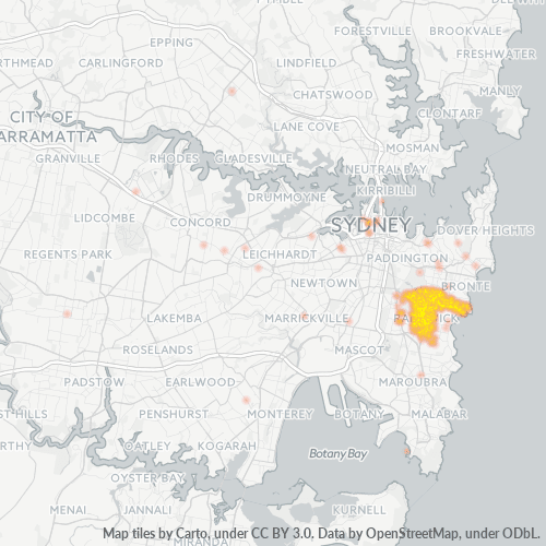 2031 Business Density Heatmap