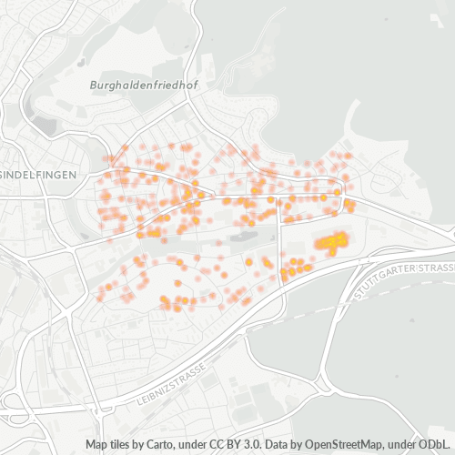 Heatmap für plz 71065