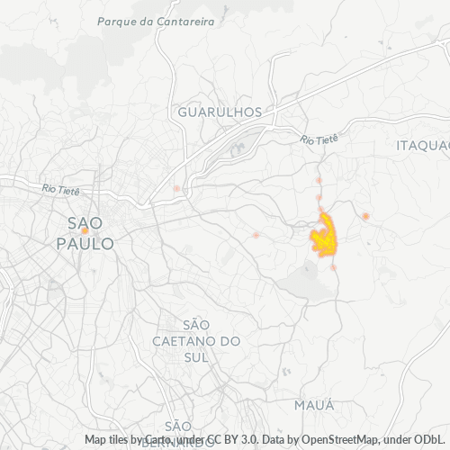 08290-000 Mapa de calor de densidad empresarial