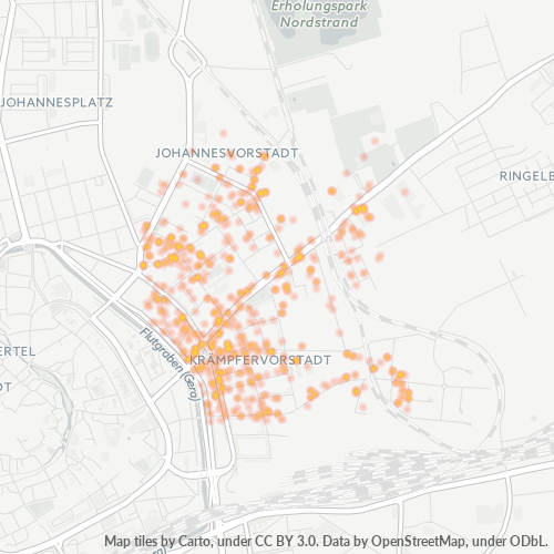 99085 Standortdichte-Heatmap