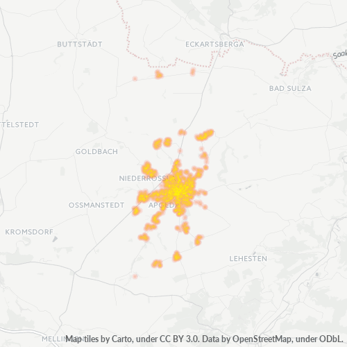 99510 Standortdichte-Heatmap