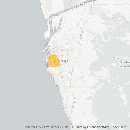 Mappa di calore per cap 57126