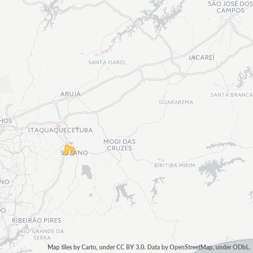 08670-000 Heatmap de Densidade da Empresa