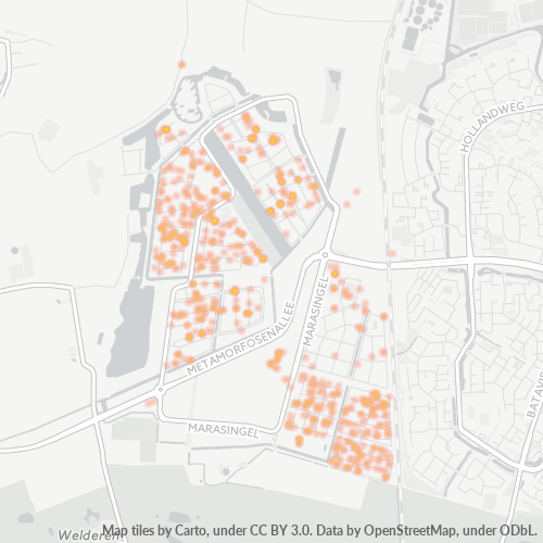 Heatmap voor postcode 6846