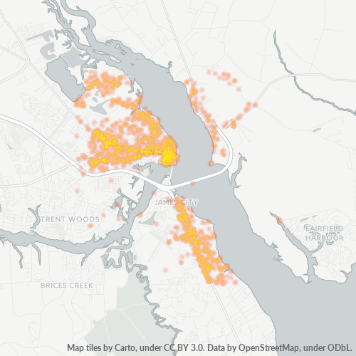 28560 Business Density Heatmap