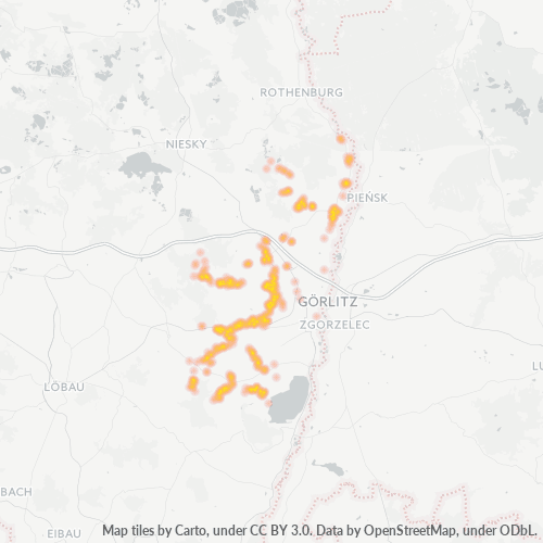 Heatmap für plz 02829