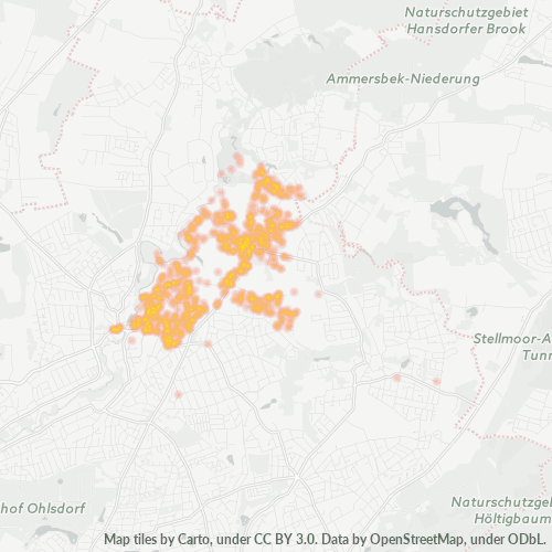 Heatmap für plz 22395