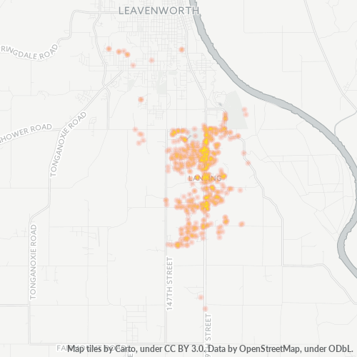 66043 Business Density Heatmap