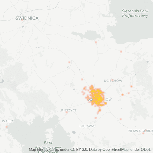 58-200 Mapa intensywności działalności gospodarczej