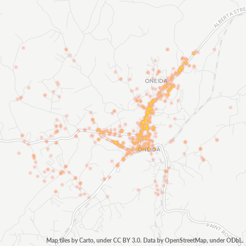 37841 Business Density Heatmap