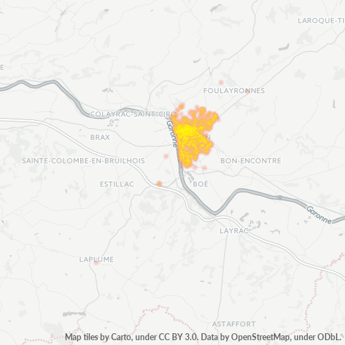 47000 Mapa de densitat de negocis 47000 Mapa de densitat de negocis