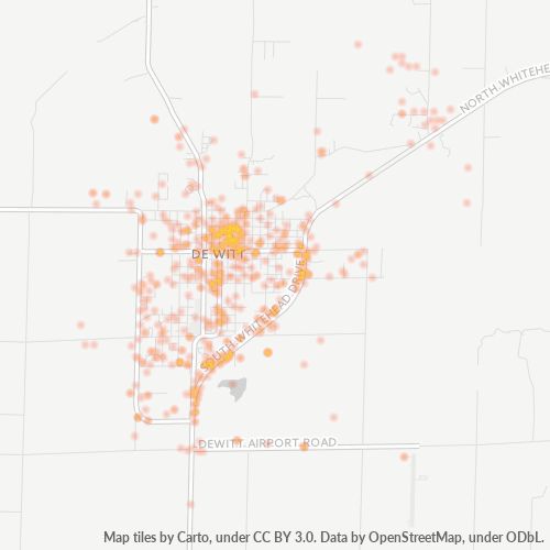 72042 Business Density Heatmap