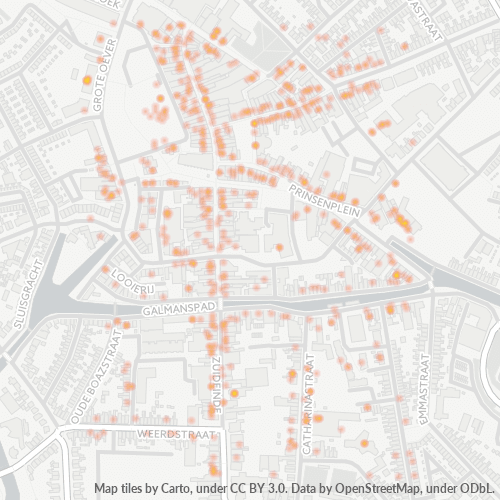 Heatmap voor postcode 7941
